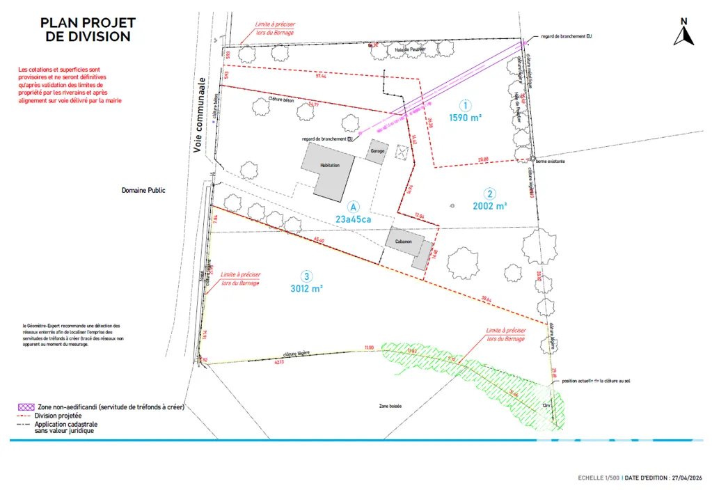 Plan - Terrain à Bâtir en Zone Uib à Allaire