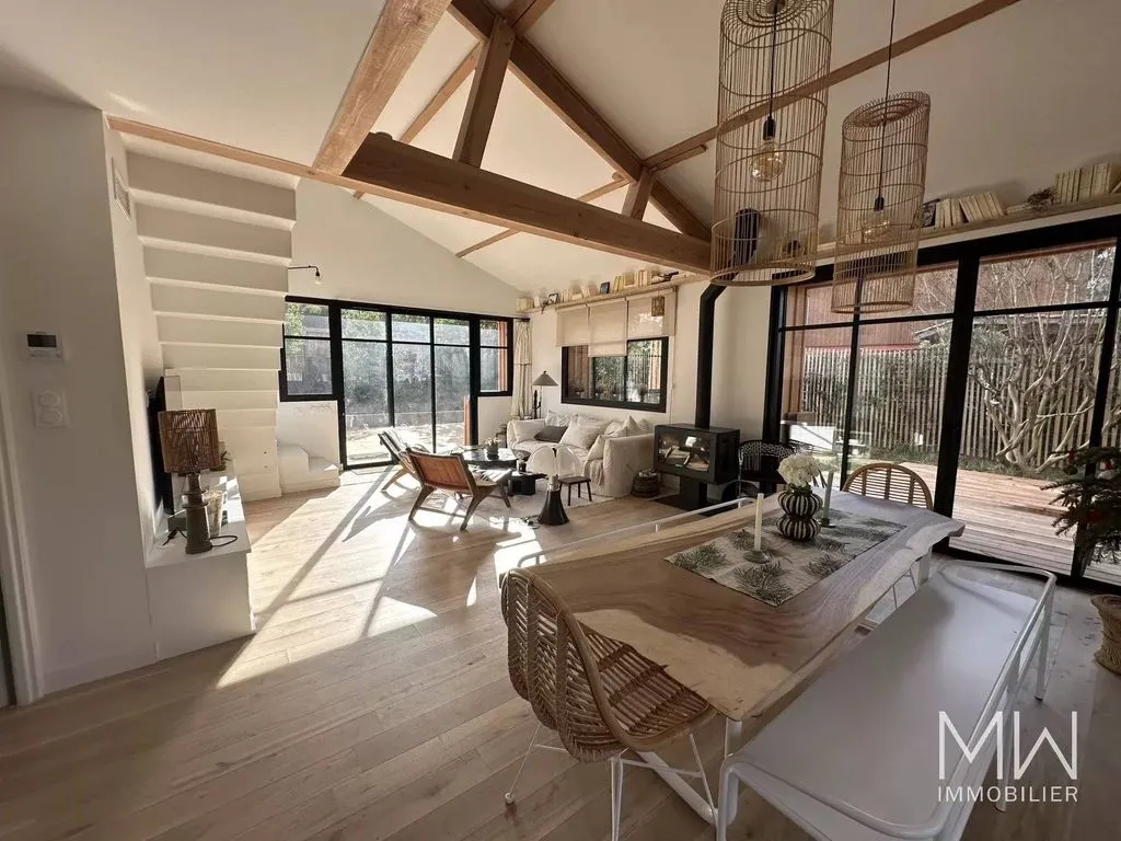 Living Room - Luxury Villa with Pool in Lège-Cap-Ferret