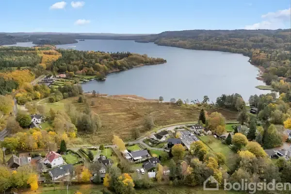 Vue aérienne - Renovated Villa with Sea View in Silkeborg