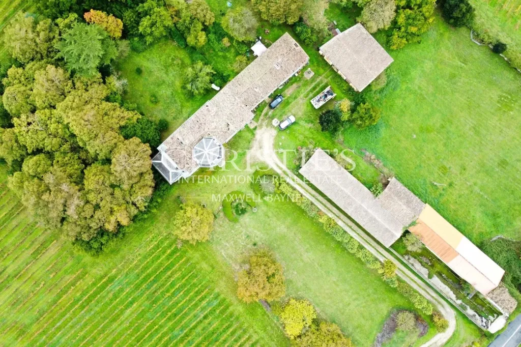 Vue aérienne - Maison de Maître avec Parc à Blaye