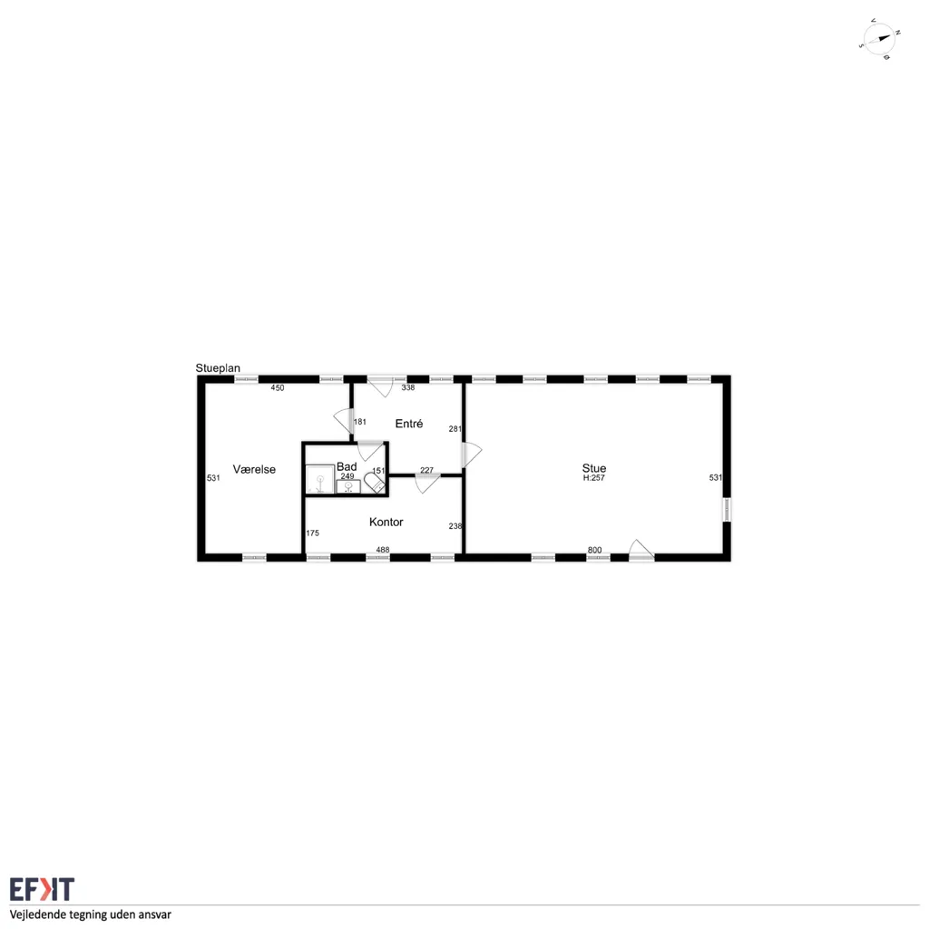 Plan - Historic Villa with Water View on Hjarnø