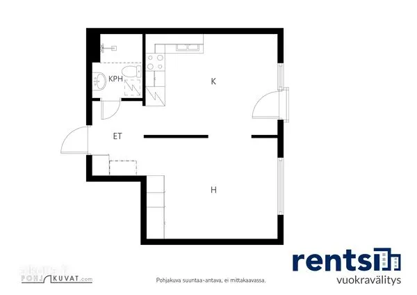 Plaan - Bright Penthouse Flat in Kangaslampi, Jyväskylä