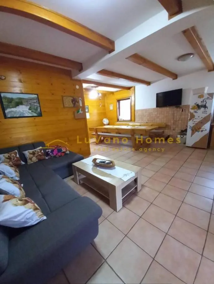 Living Room - Self-Contained House with Pool in Kuterevo, Otočac