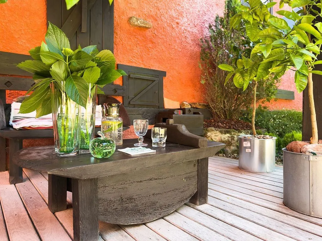 Terrasse - Rural House with Garden in Lugás