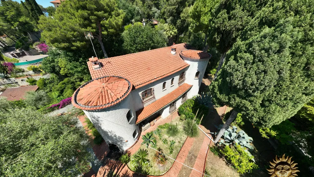 Vue aérienne - Villa with Sea View in Bordighera