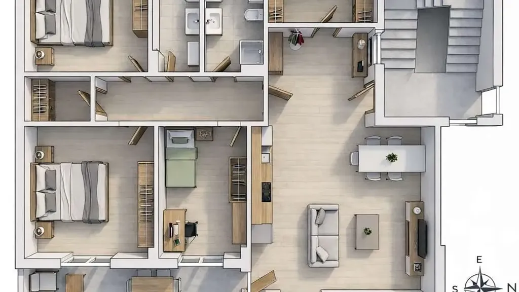 Plaan - Completely Reworked Apartment with Balcony in Spadafora
