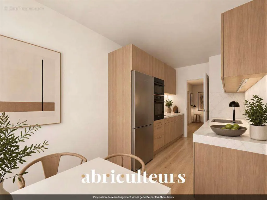 Cucina - Penthouse Apartment with Panoramic View in Garches