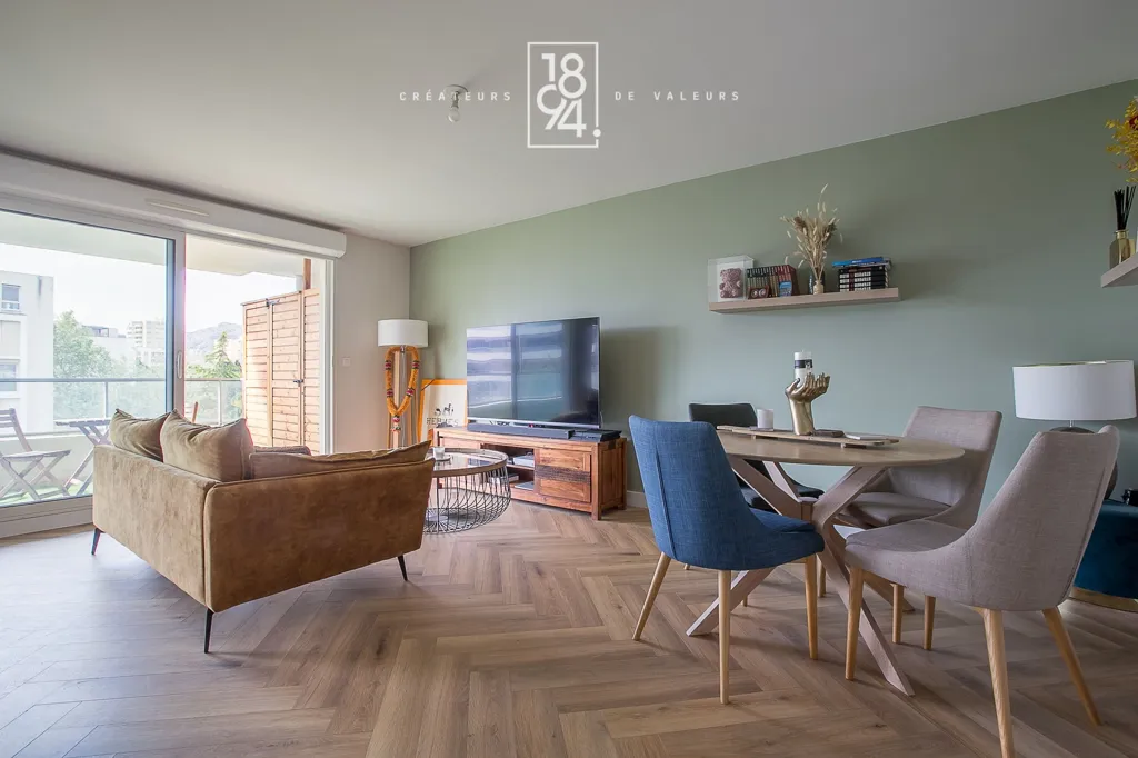 Soggiorno - 3-Bed Apartment with Terrace in Marseille 8th