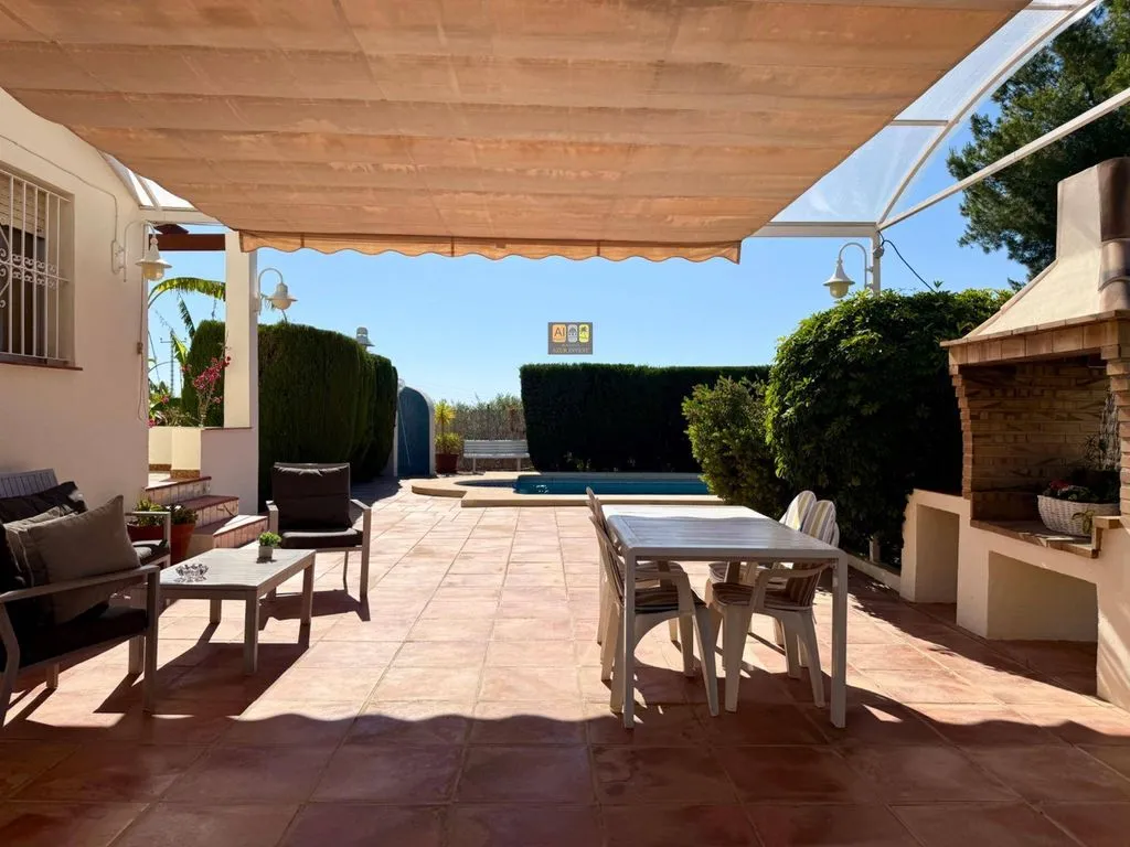Terrasse - Chalet with Sea Views and Pool in Planet