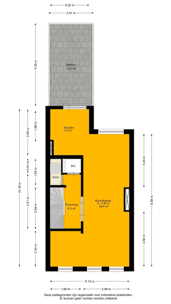 Floor Plan - 4-room apartment in 's-gravenhage