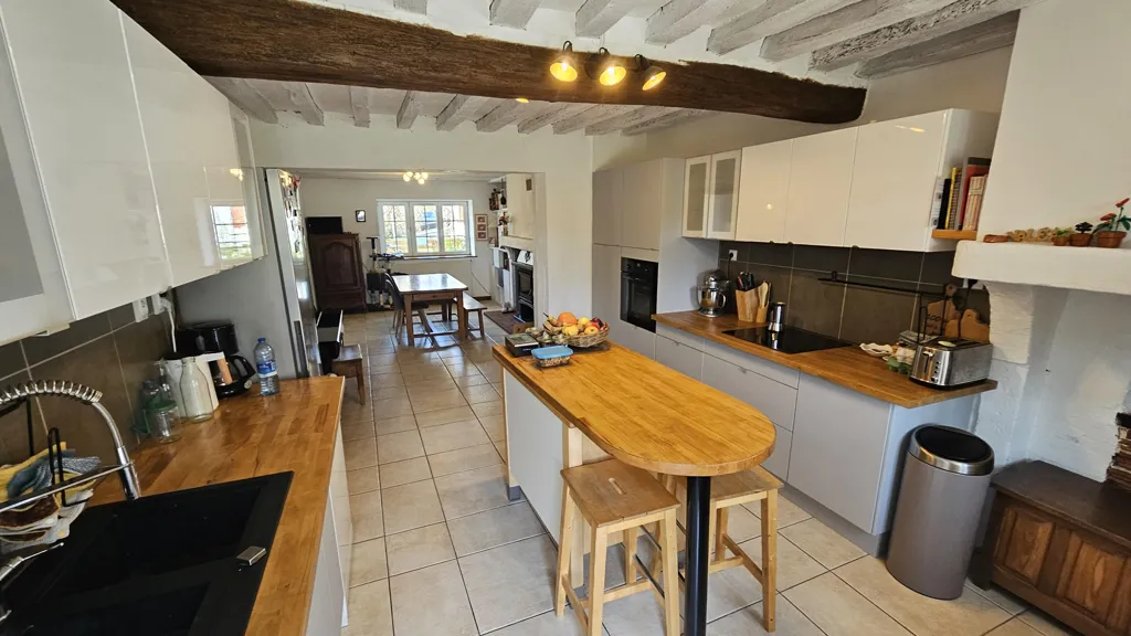 Köök - Charming Briarde House with Terrace in Countryside
