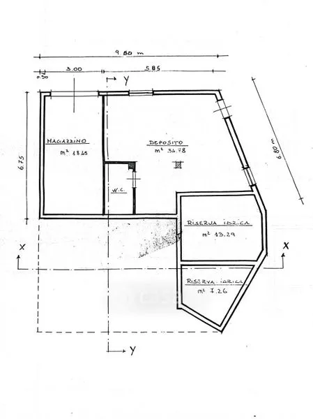 Plan - Villa with Garden in San Cataldo