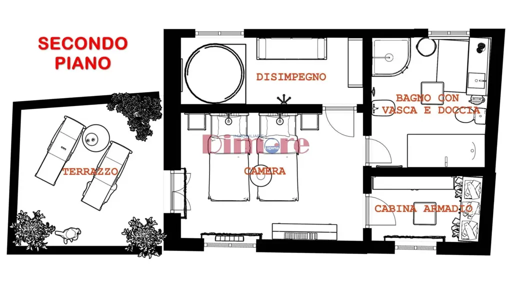 Plan - Restored Stone Villa with Open Valley View in Casanova Lerrone