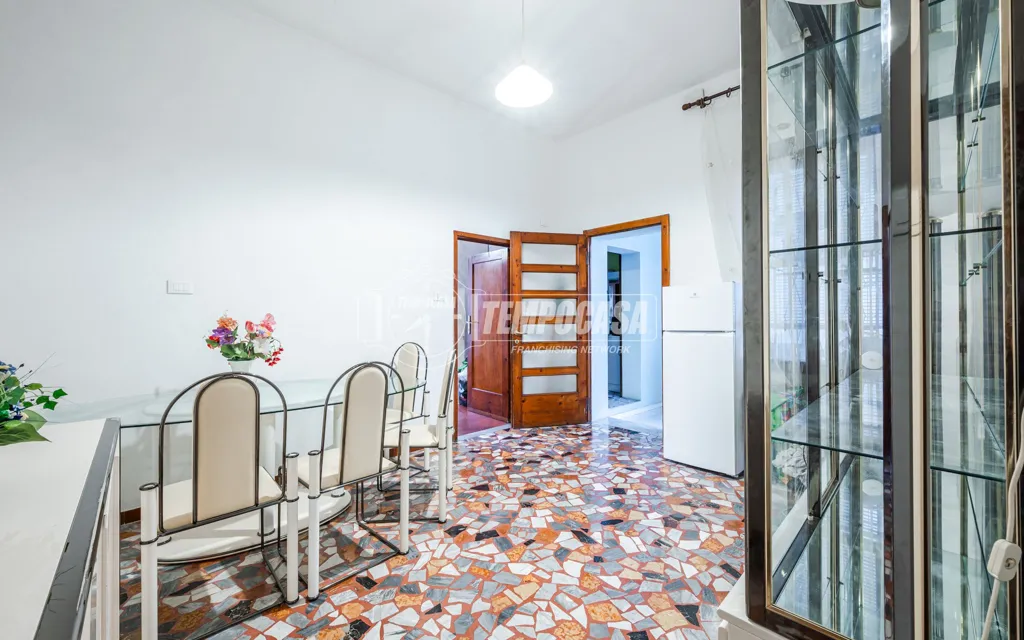 Dining Room - First-Floor Apartment with Two Balconies in Faenza