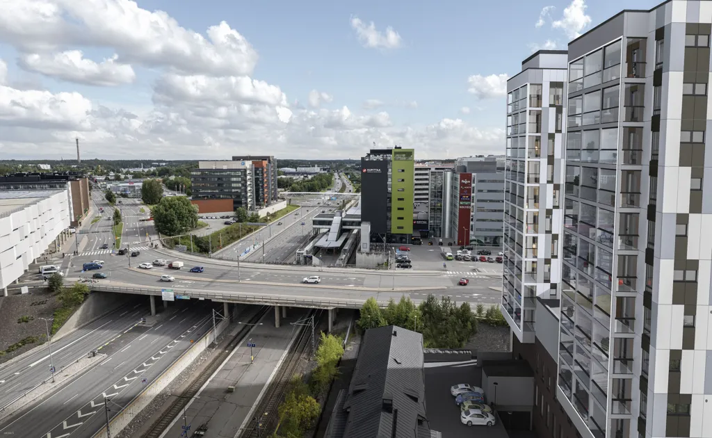 Õhuvaade - Modern Apartment with Balcony in Turku Station North