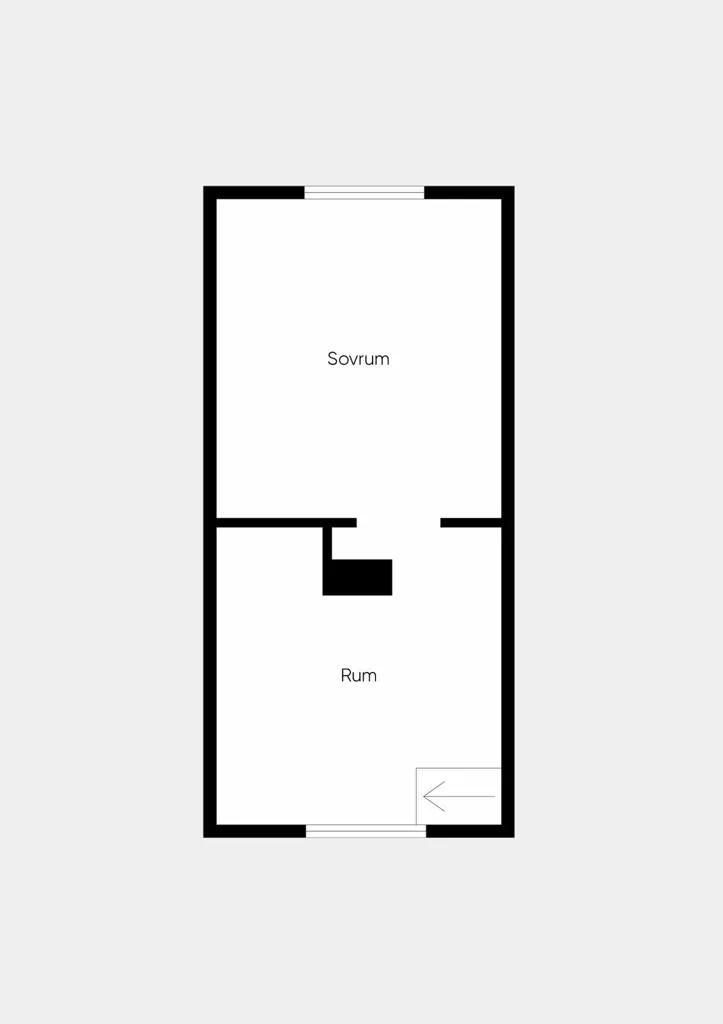 Plan - Lakefront Plot with Three Houses in Hällingsjö