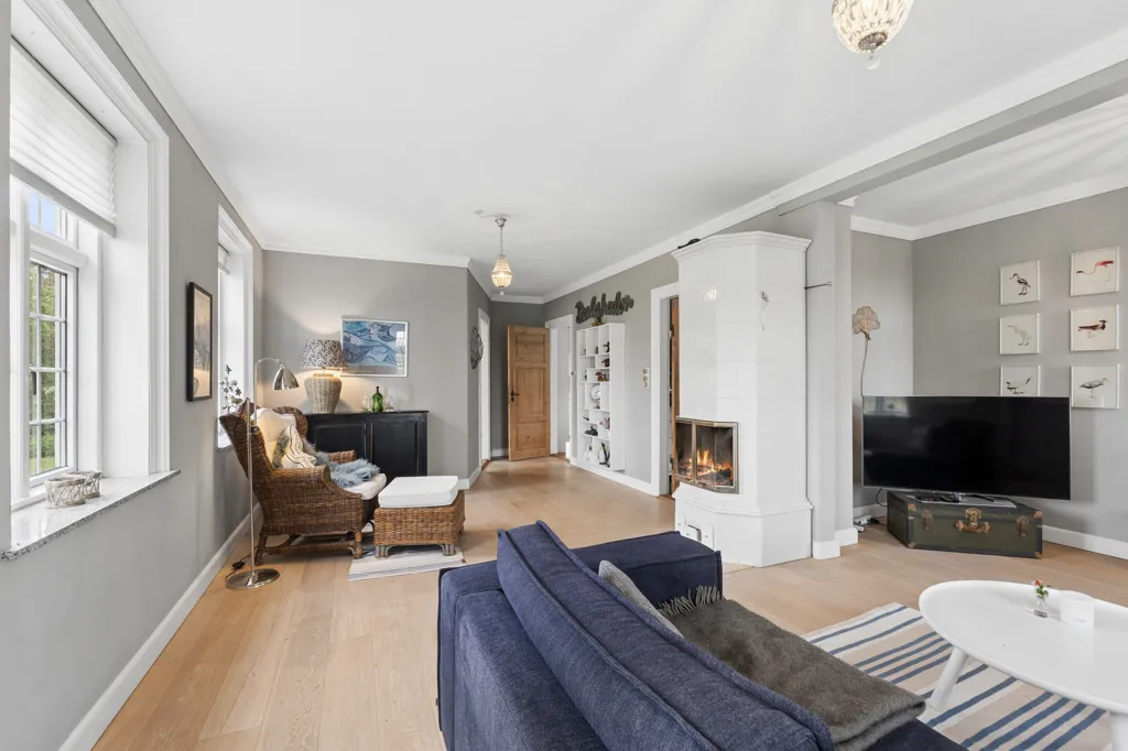 Séjour - Patrician Villa with Equestrian Facilities in Strøby