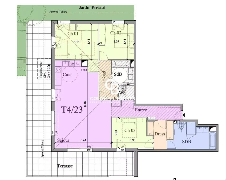 Plan - Appartement Luxe avec Vue Mer à Cannes