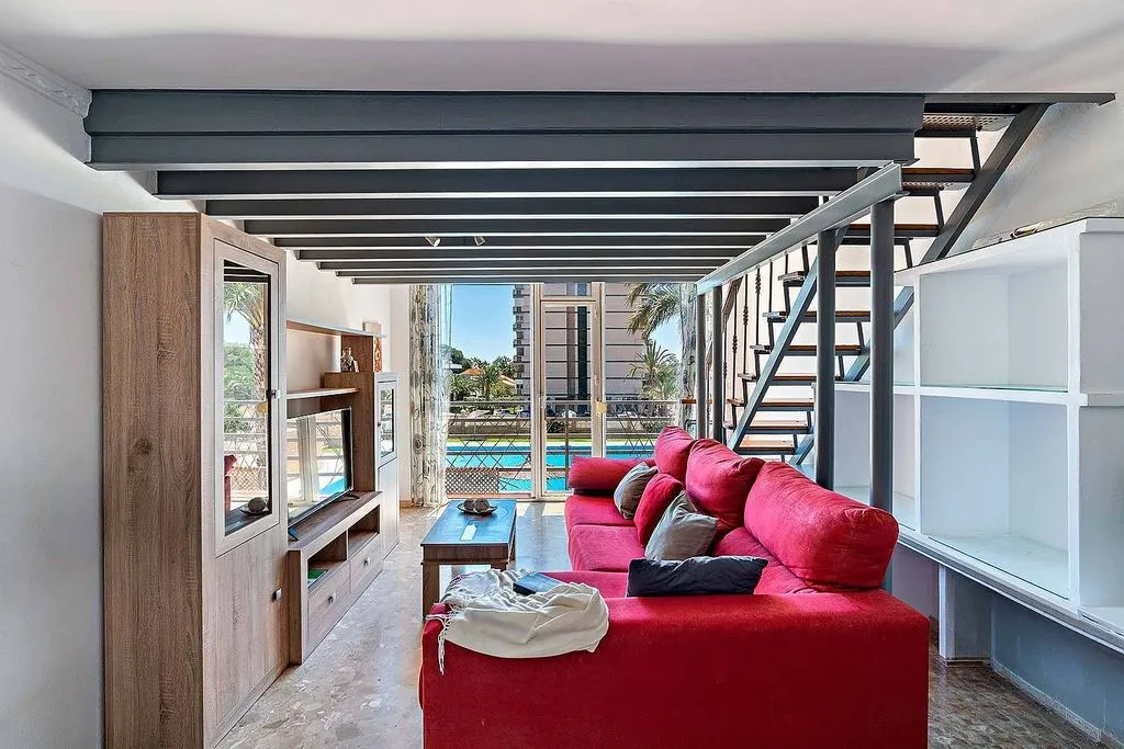 Living Room - Apartment with Sea View in Aguadulce