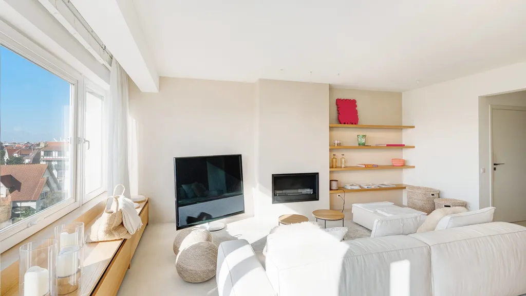 Séjour - Appartement Rénové avec Vues Panoramiques à Zoute