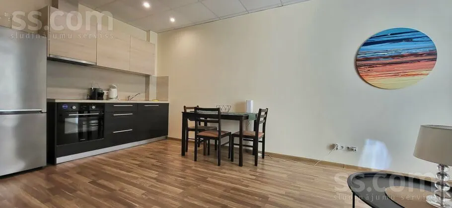 Cuisine - Studio Apartment with Balcony in Riga Centre