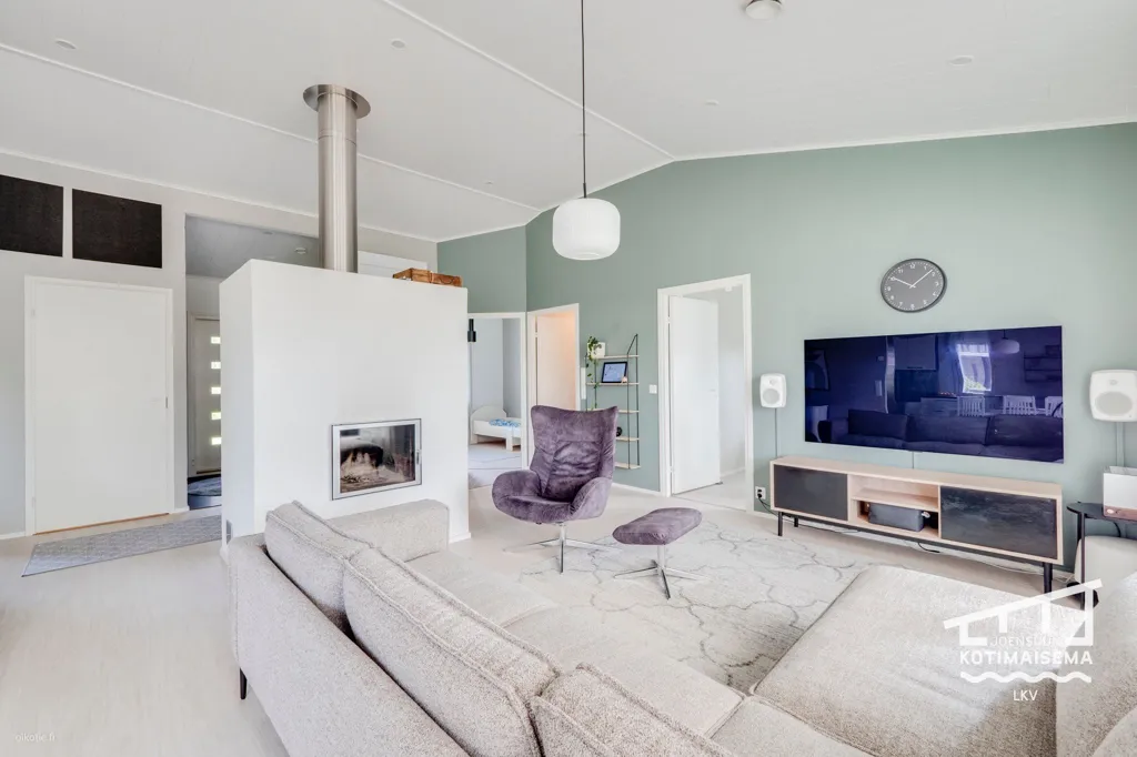 Soggiorno - Modern Detached House with Sauna in Joensuu
