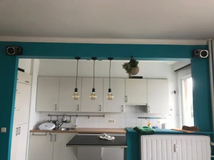 Kitchen - Apartment with Canal View in Antwerp