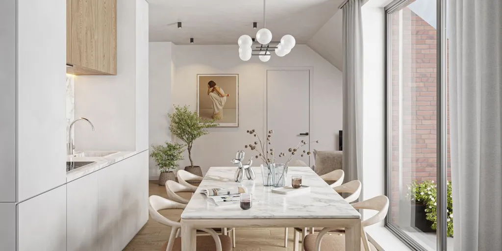 Söögituba - New Flat with Terrace in Sint-Amands