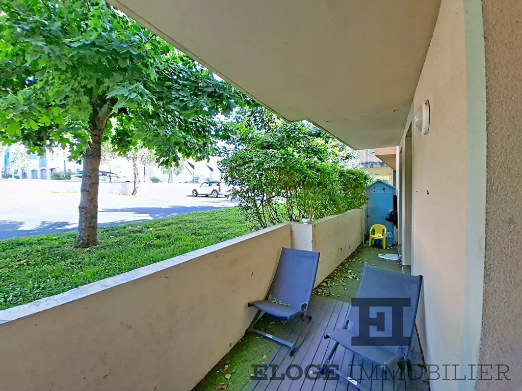 Terrasse - Appartement T3 avec piscine dans résidence de standing à Touques