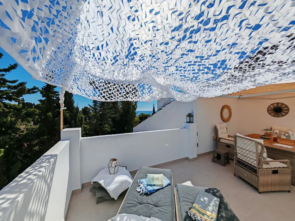 Terrasse - Duplex Penthouse with Sea View in Marbella
