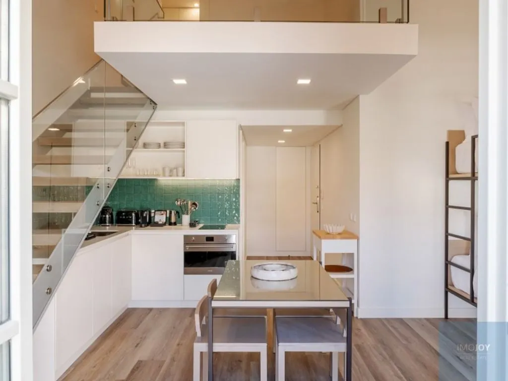 Köök - Loft with River View in Vila Nova de Gaia