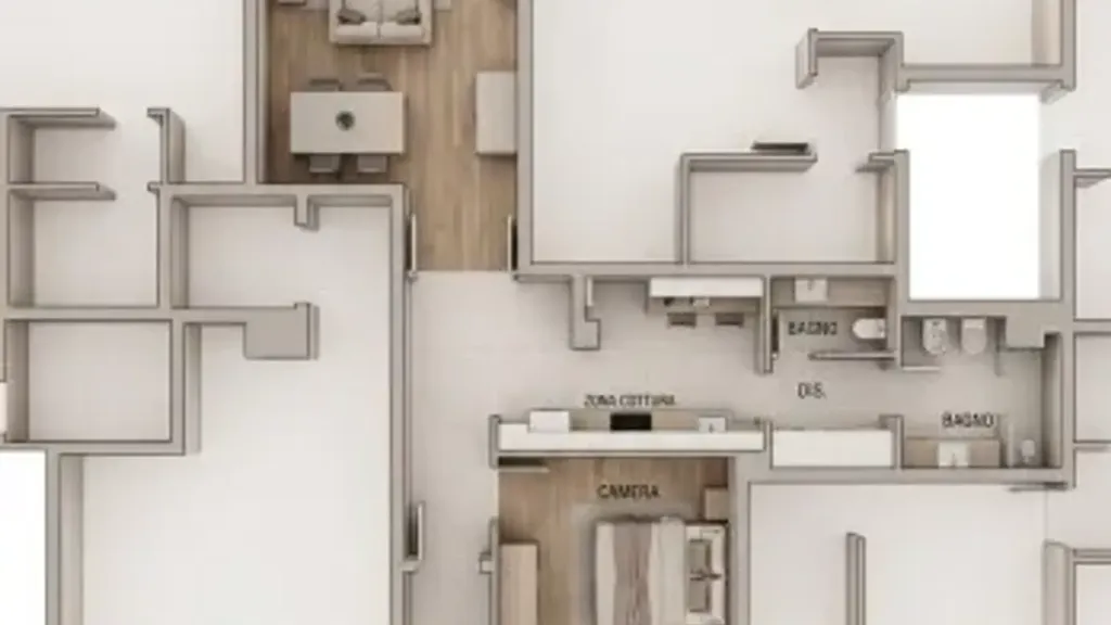 Plan - Bilocale with Central Location in Bormio