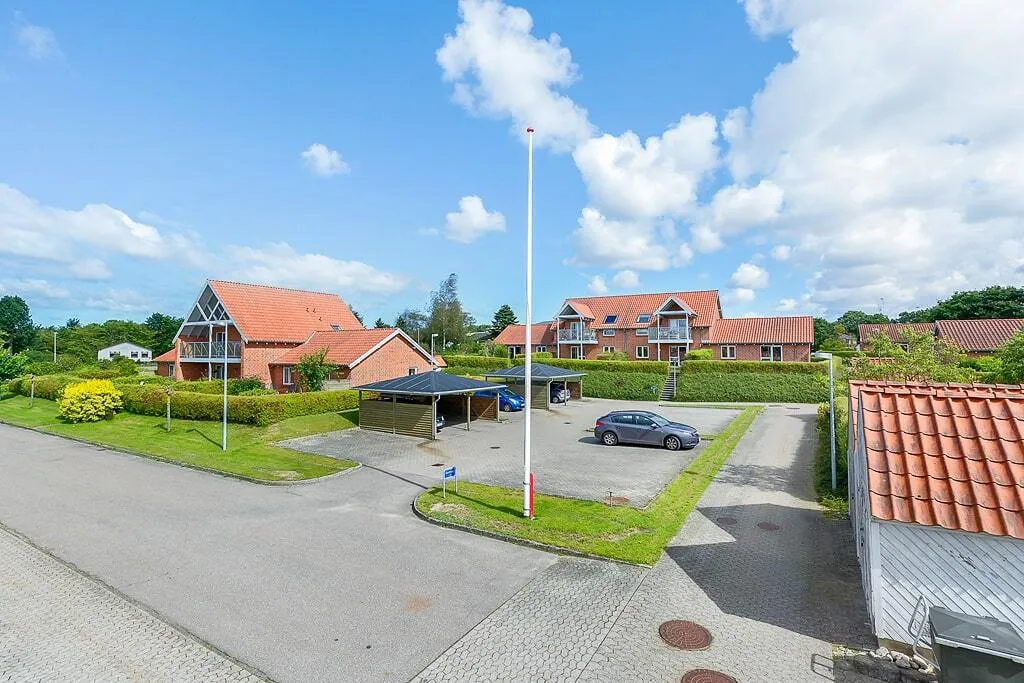 Vue aérienne - Two-Bedroom Flat with Balcony in Ørum