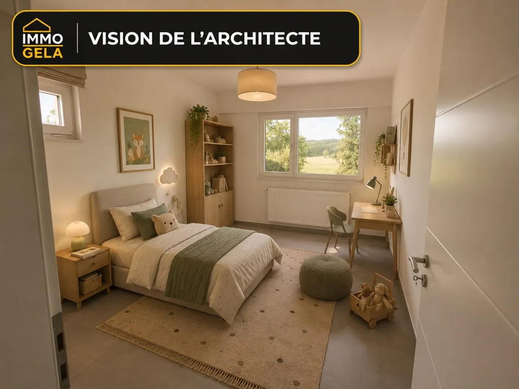 Chambres - Maison neuve avec cinq chambres à Bertogne