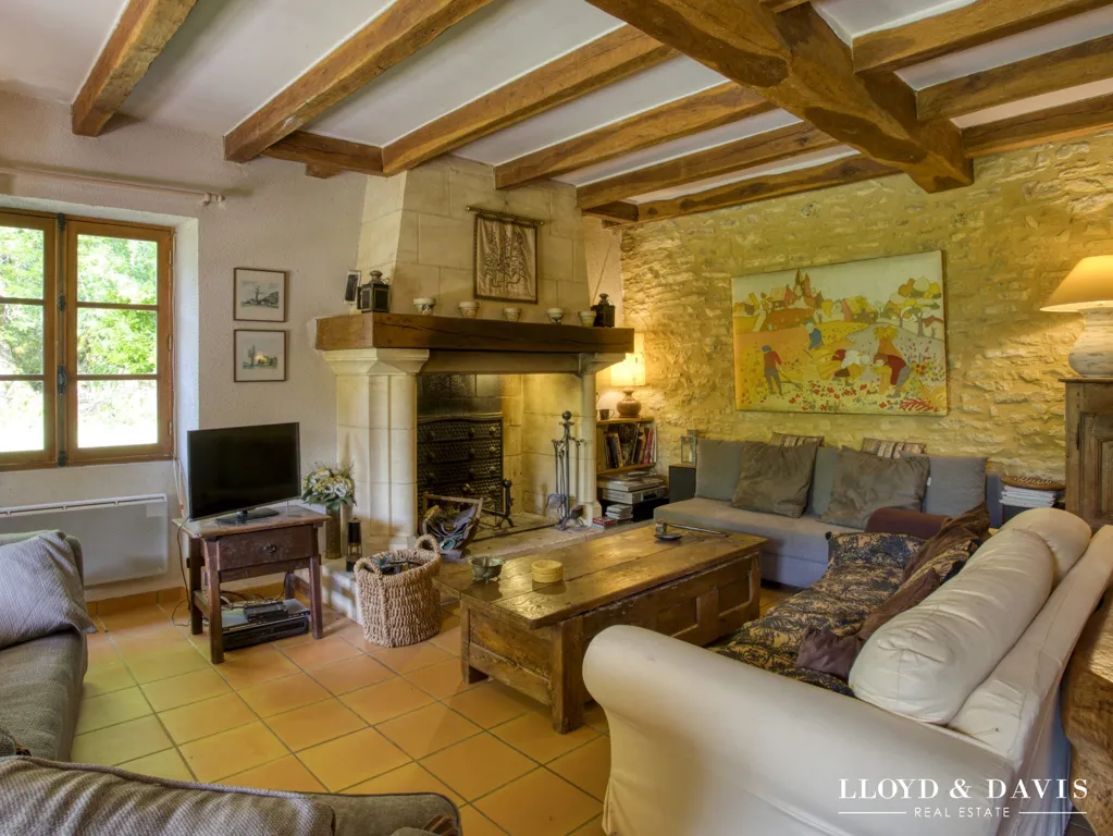 Elutuba - Charming Stone Houses with Pool in Daglan
