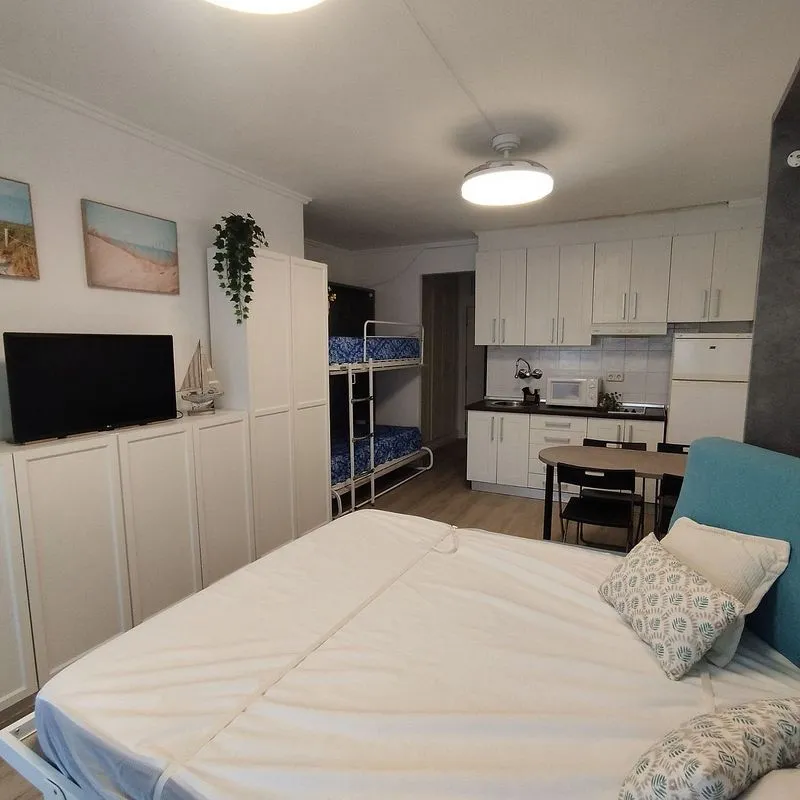Bedrooms - Studio with Sea View in El Perelló