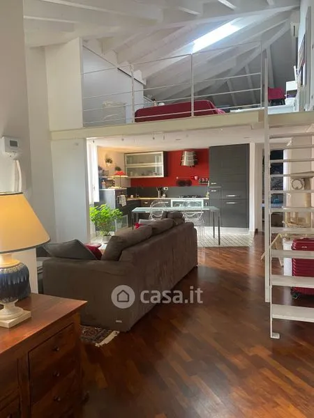 Séjour - Rustic Trilocale with Balcony in Piacenza