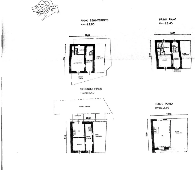 Plan - Mountain Terracotta with Panoramic View in Bleggio Superiore