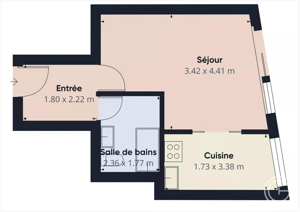 Plaan - Studio with Balcony in Nice