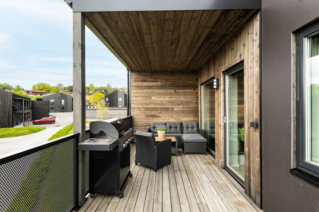 Terrasse - Modern Flat with South Terrace in Hannestad