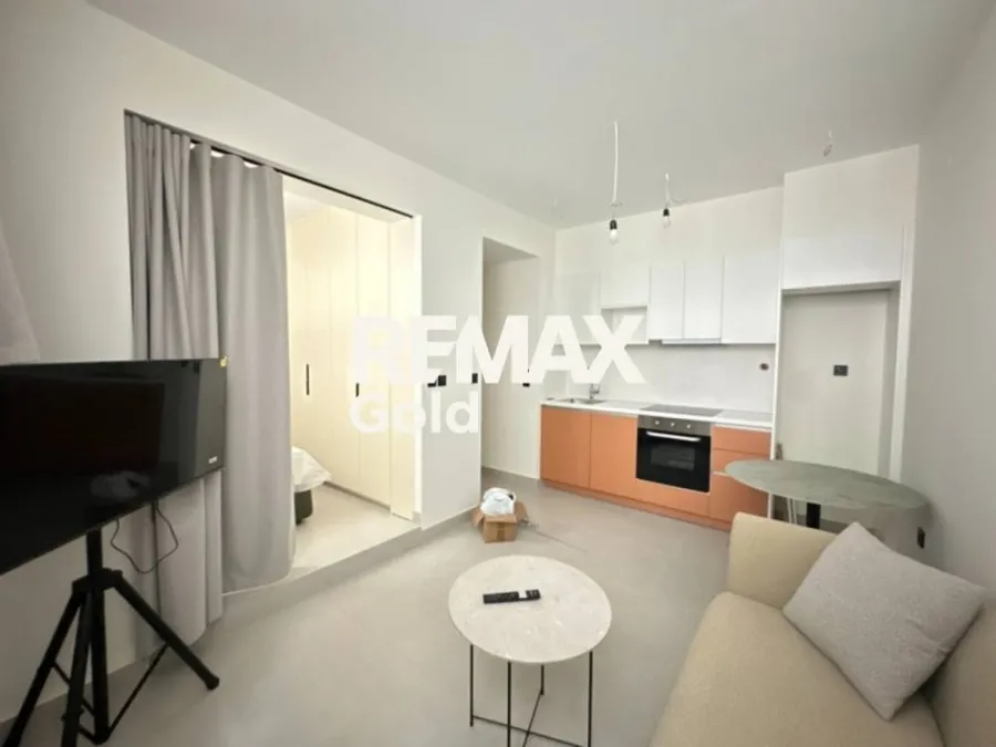 Living Room - Modern Studio with Security in Thessaloniki