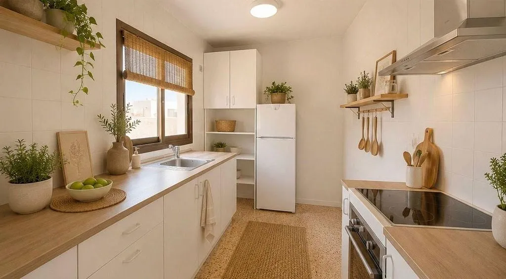 Cuisine - Apartment with Balcony in Cunit's Old Town