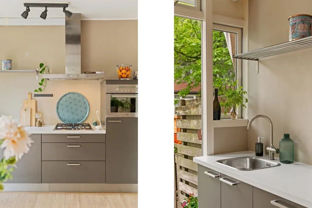 Cucina - Galerijflat with Garden in Blijdorp