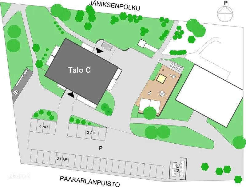 Planimetria - Apartment with Sauna in Pansio, Turku