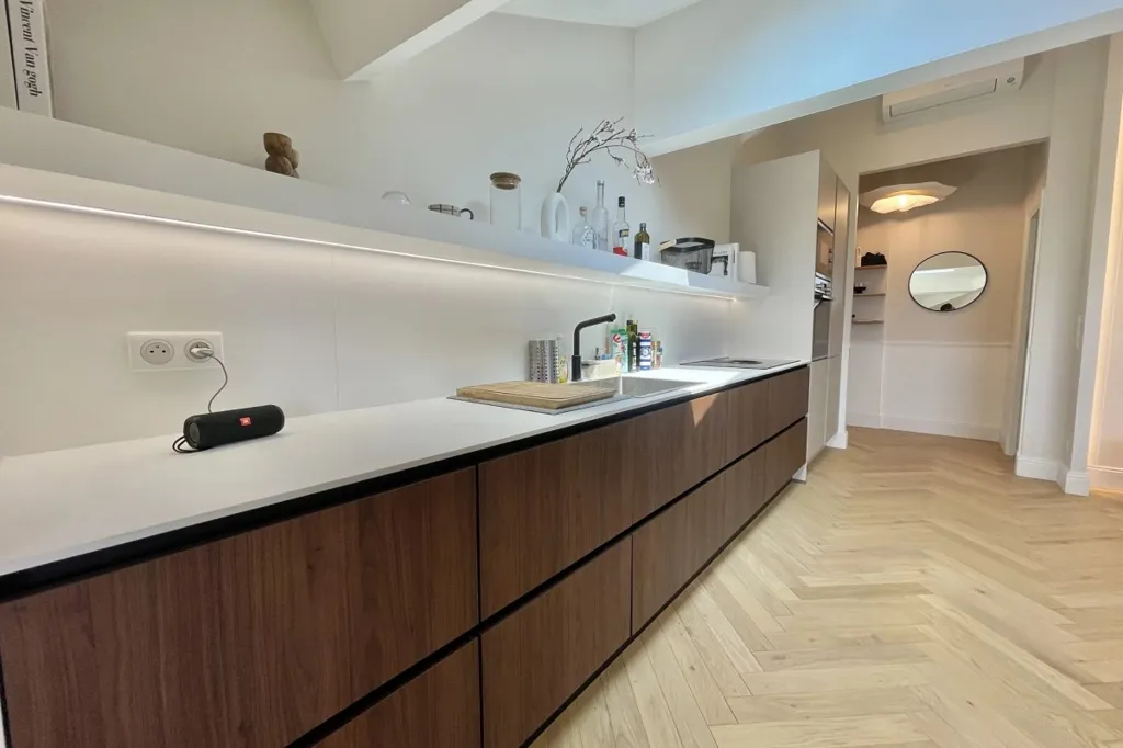 Köök - 2-Bedroom Apartment with Sea View in Cannes