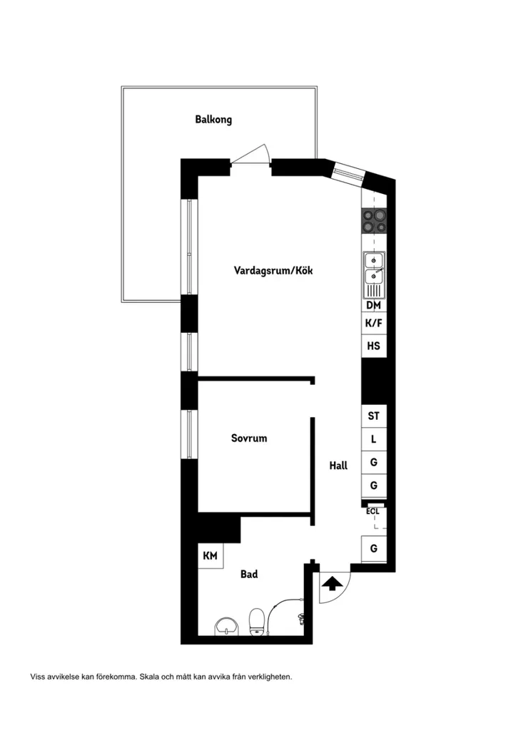 Plan - Modern Flat with Pool in Södra Ladugårdsängen