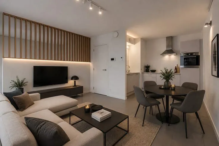 Séjour - Appartement avec Vue sur le Canal à Bruxelles