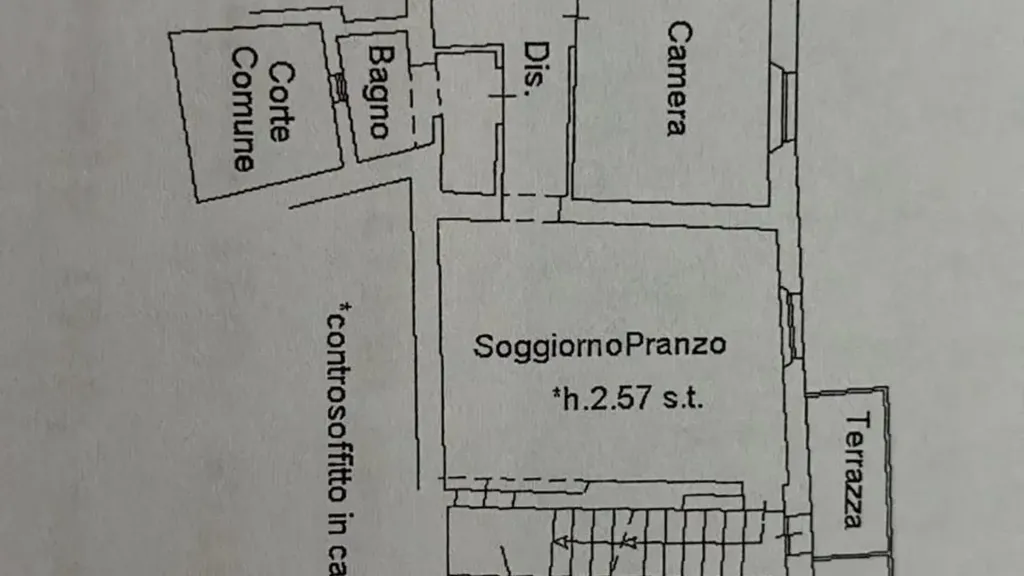 Plan - Rustic Apartment with Terrace in Poggibonsi