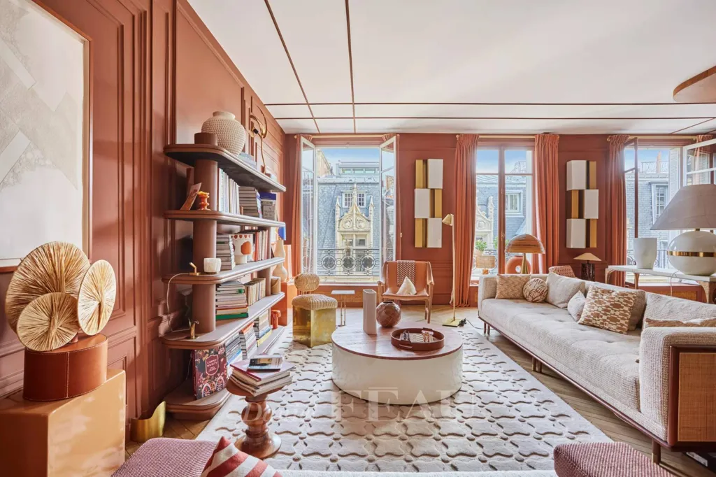 Living Room - Luxury Flat with Balcony in Paris