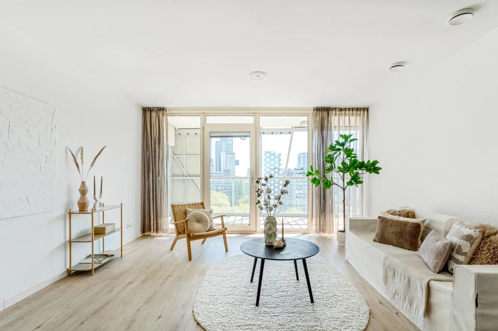 Séjour - Galerie Flat with Skyline View in Rotterdam